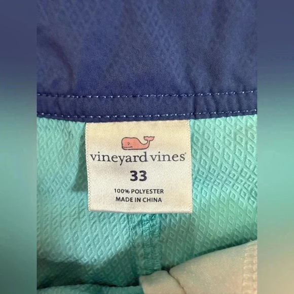 Vineyard Vines Men’s Light Blue Unlined Solid Stretch Board Shorts - Size 33 - Picture 8 of 10